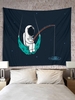 Wall Hanging Astronaut Fishing Pattern Tapestry