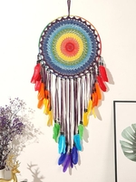 Wall Hanging Decoration Colorful Feather Dreamcatcher
