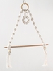 Wall Hanging Hand-woven Rope Tassel Wooden Stick Rack