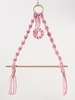 Wall Hanging Hand-woven Rope Tassel Wooden Stick Rack