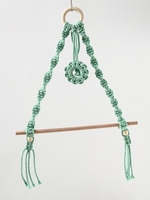 Wall Hanging Hand-woven Rope Tassel Wooden Stick Rack