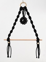 Wall Hanging Hand-woven Rope Tassel Wooden Stick Rack
