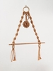 Wall Hanging Hand-woven Rope Tassel Wooden Stick Rack