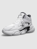 Warm Fleece Lined Chunky Style High Top Sports Shoes