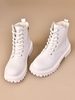 Warm Thermal Fleece Lined Lace Up Platform Combat Boots