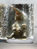 Water Spray Elephant Pattern Waterproof Shower Curtain