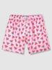 Watermelon Print Drawstring Pocket Shorts Xl Light pink