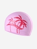 Waterproof Breathable Plant Print Swimming Cap