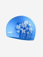 Waterproof Breathable Plant Print Swimming Cap