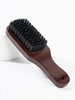 Wood Handle Boar Bristle Beard Cleaning Brush