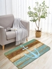 Wooden Anchor Print Floor Mat