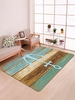 Wooden Anchor Print Floor Mat