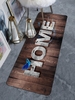 Wooden Home Butterfly Print Floor Mat