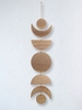 Wooden Sun Moon Shape Wall Hanging