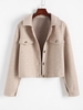 Wool Blend Shacket Xl Light coffee