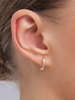 Wrinkle Design Mini Hoop Earrings