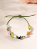 Yin and Yang Mushroom Heart Beading Bracelet