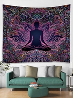 Yoga Print Ethnic Style Tapestry