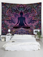 Yoga Print Ethnic Style Tapestry