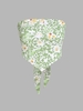 ZAFUL Floral Print Strapless Pointed Scarf Top L Light green