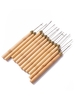 zaful 12Pcs Wig Cap Woven Handle Hook Needles