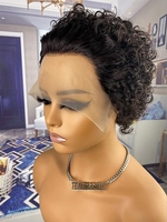 zaful 13*1 Lace Front Short Wavy Human Hair