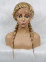 zaful 13*1 Lace Front Synthetic Wig with Braid Hair Bunches