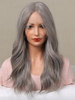 zaful 13*1 Lace Front T-type Long Fluffy Slightly Wavy Synthetic Wig