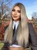zaful 13*1 T-type Lace Front Long Silky Straight College Style Synthetic Wig