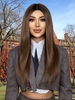 zaful 13*1 T-type Lace Front Silky Straight Synthetic College Style Wig