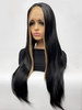 zaful 13*3 Lace Front Black and Brown Long Natural Straight Synthetic Wig