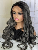 zaful 13*3 Lace Front Long Wavy Heat Resistant Synthetic Hair Wig