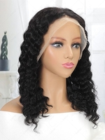 zaful 13*4 Lace Front 150% Human Hair Deep Curly Wig