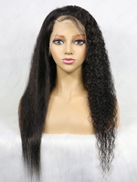zaful 13*4 Lace Front 150% Human Hair Kinky Curly Wig