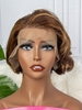 zaful 13*4 Lace Front 150% Human Hair Short Natural Curly Wig