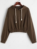 ZAFUL Basic Drawstring Pullover Hoodie Xl Deep coffee
