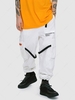 ZAFUL BE HAPPY EVERY DAY Slogan Techwear Streetwear Jogger Cargo Pants Xl White