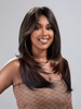 zaful Black Brown Highlight Red Brown Layered Long Natural Straight Synthetic Wig