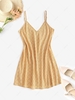 ZAFUL Boho Ditsy Print Mini Sundress M Orange