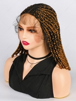 zaful Braid Hair of Beads Mixed Color Shoulder Length Synthetic Wig