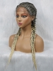 zaful Breathable Braid Hair Long Synthetic Lace Front Wig