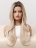 zaful Brown Gradient Blonde Long Wavy Synthetic Wig