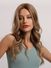 zaful Brown Gradient Color Fluffy Wavy Synthetic Wig