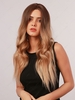 zaful Brown Gradient Golden Color Long Natural Wavy Synthetic Wig