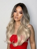 zaful Brown Gradient Light Blonde Wavy Long Synthetic Wig