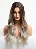 zaful Brown Gradient Light Golden Long Wavy Synthetic Wig