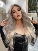 zaful Brown Gradient Platinum Color T-shaped Lace Front Synthetic Wig