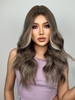 zaful Brown Highlight Long Wavy Synthetic Daily Wig