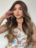 zaful Brown Mixed Color Fluffy Wavy Synthetic Wig