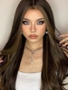 zaful Brown Mixed Color Long Natural Wavy Synthetic Daily Wig